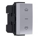 ACA LIGHTING - MODYS PUSH BUTTON BLIND SWITCH SILVER 1 M. 2P 10A 250VAC IP20 10101312505