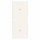 VIMAR - 31480.B 2 half buttons 1M w/o symbol cust.white