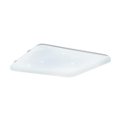 EGLO - Плафон  LED 50W 5700lm 530X530 бяло/крист. ефект 'FRANIA-S' 98449