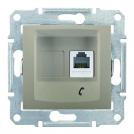 SCHNEIDER ELECTRIC - SDN4101168 Sedna - single telephone outlet - RJ11 without frame titanium