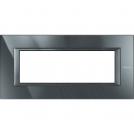 BTICINO - HA4806HS Рамка 6М Антрацит метална правоъгълна Axolute
