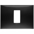 VIMAR - 09671.04 cover plate - 1 centered module black color NEVE UP