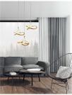 NOVA LUCE - pendant luminaire  ARCO 9002605    LED 50 W, 3000Lm 3000K IP20 D: 53 H: 150 cm