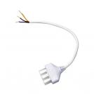 V-TAC - Power Cable Black 0.3m 3x0.75mm² SKU: 10179