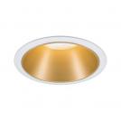 PAULMANN - Луна 93396  Recessed light Cole round 88mm⚡ GU10 max. 10W ⚡230V dimmable✴Бял мат/Злато мат