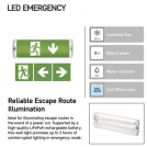 EMOS - LED Emergency Bulkhead NESSI 3W 3h IP65 NESSI ZN1110 (1)