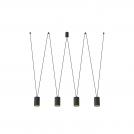 NOWODVORSKI - Пендел 7814 MORE TONE IV BLACK/GOLD • GU10 4X10W  LED • IP20