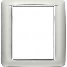 VIMAR - 20698.C13 - Round plate 8M Bright matt silver
