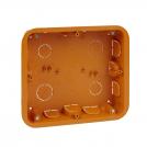 SCHNEIDER ELECTRIC - MGU8.626 Unica - flush mounting box - 2x6 m - 16 holes - yellow