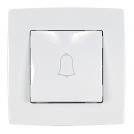 ELMARK - 190181 - DOOR BELL SWITCH WHITE METALLIC CITY 