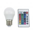 ACA LIGHTING - LED крушка E27 4W  3000K+RGB дистанционно управление G45427RGBWN