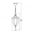 VIVALUX - Lantern TOSCA H004/BK IP44  VIV004203 (1)