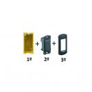 BTICINO - LND4811BI Рамка 1М Anthracite правоъгълна бяла Livinglight (1)