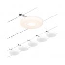 PAULMANN - 94426  CorDuo LED cable system DiscLED basic set✴5x200lm⚡5x4.5W⚡3000K~230/12V✴matt chrome/chrome