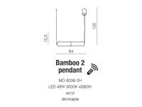 AZZARDO -  BAMBOO 2 PENDANT MD-8036-2H / AZ1900 (3)