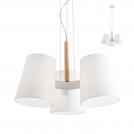 REDO GROUP - Аплик DIA 01-1488 SU 3x60w E27 WOOD/METAL/FABRIC WHITE
