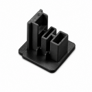 ACA LIGHTING - End cap for three phase track black 4WTEB