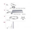 PAULMANN - 94465  CorDuo cable system Cup basic set✴GU5.3 max. 5x10W ~230/12V✴matt chrome/chrome (6)