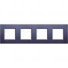 BTICINO - LNA4802M4CB Square cover plate 4х2modules -club-metal