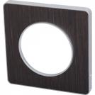 SCHNEIDER ELECTRIC - S530802P Odace Touch aluminium декоративна рамка единична oпушен венге