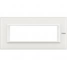 BTICINO - HA4806VBB Рамка 6М White glass стъкло правоъгълна Axolute