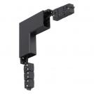 NOVA LUCE - VERTICAL / SANDY BLACK ALUMINIUM CONNECTOR   L: 17.6 H: 3.5 W: 6.8 cm.  9010195  BREDA MAGNETIC 