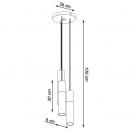 SOLLUX - pendant lamp PABLO 3P white SL.1013 (4)