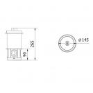 GTV Lighting - Контакт за вграждане в мебел CAMINO Pull-up 2x Schuko, USB A+C, безжично зарядно 10W, кабел 1,5 м, черен AE-BPW2SCAM-20 (9)