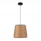 FARO - STOOD Black and wood pendant lamp Ref.29848