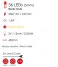 ACA LIGHTING - Tree with LED lights and silicon flowers, cool white light, IP20 X1036241 (1)