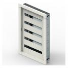 LEGRAND - 3 372 25 XL³ S 160 flush-mounting 24-modules per row cabinet with fixing lugs - RAL 9003 - 5 rows - 120 modules - 962x667x138 mm