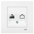 VIKO - РОЗЕТКА КОМПЮТЪР CAT5e БЯЛА VIKO КАРЕ