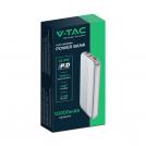 V-TAC - 10000mAh Външна Батерия Бързо Зареждане Бяла SKU: 7832 VT-10000 (2)