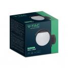 V-TAC - E27 Стенен Аплик Черна Сфера PC Опал IP44 SKU: 10420 (4)