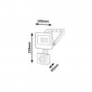 RABALUX - LED floodlight with a sensor FLOOD 7066 LED 10W 900lm 4000K IP44 (1)