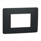 SCHNEIDER ELECTRIC - NU210354 New Unica - cover frame - 1 gang - 3 module - anthracite
