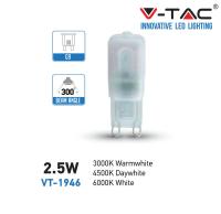 V-TAC - 2.5W 230V G9 Пластик 4000K SKU: 7206 VT-1946 (1)