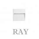 NOVA LUCE - Moisture-proof light for staircases  L:11, W:3, H:11 cm.    9030841   RAY ⚡ LED 3W ⚡ 159Lm ⚡ 3000K ⚡ 100-240V ⚡ IP65 ✴ White 