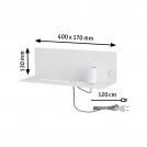 PAULMANN - Аплик с рафт  78915  DEVARA⚡E27⚡230V⚡max. 40W dimmable✴Бял (6)