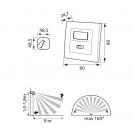 VIVALUX - Infrared motion sensor ZULU SR16-W VIV003889 (1)