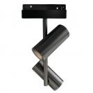 ULTRALUX - LED body magnetic black spot double SMART 2X10W CCT 48V DCT LMSTDS20CCT