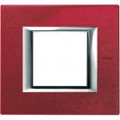 BTICINO - HA4802RC Rectangular cover plate 2 modules - red China 