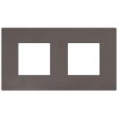 BTICINO - cover plate2+2 modules Moca Stone Light Now YA4802M2GM