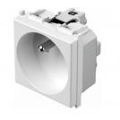 TEM - VM40MW Socket French standard 2P+E 16A 2M, color White matt, Modul