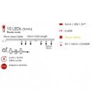 ACA LIGHTING - RUBBER WIRE 10 LED STRING LIGHTS , with TIMER, WARM WHITE, IP20, 165cm FMGPEAR10WW2AT (1)