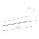 NOWODVORSKI - STRAIGHT WALL LED SILVER M (9614) 7564 (1)
