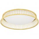 EGLO - LED Плафон LUPPINERIA Ø:450mm 20W 2400lm 3000K бамбук/бяло - 900797