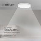 V-TAC - 24W LED Плафон Кръг Бяла Рамка 6400К IP44 SKU: 76201 (3)