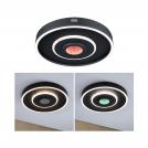 PAULMANN - LED Плафон/Аплик   71039  SPACEGLOW FOUR⚡RGB+⚡320lm / 800lm⚡230V⚡22W dimmable⚡3000 - 6500K✴Черен мат