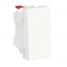 SCHNEIDER ELECTRIC - NU310618 New Unica - Button NO 10A screwless 1 module white